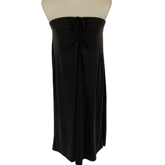 Wasabi Mint Dress Medium Gray Strapless Midi Tube Party Club Vacation - Picture 3 of 7